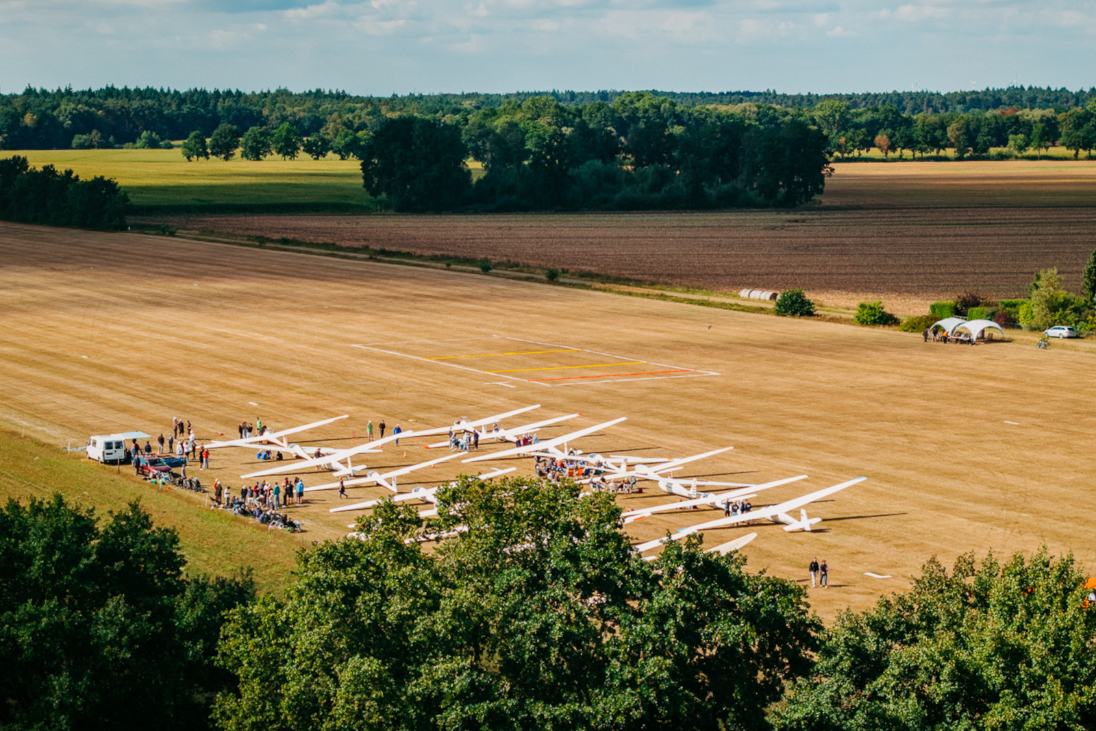 Bild der naturnahen Grünfläche am Flugplatz